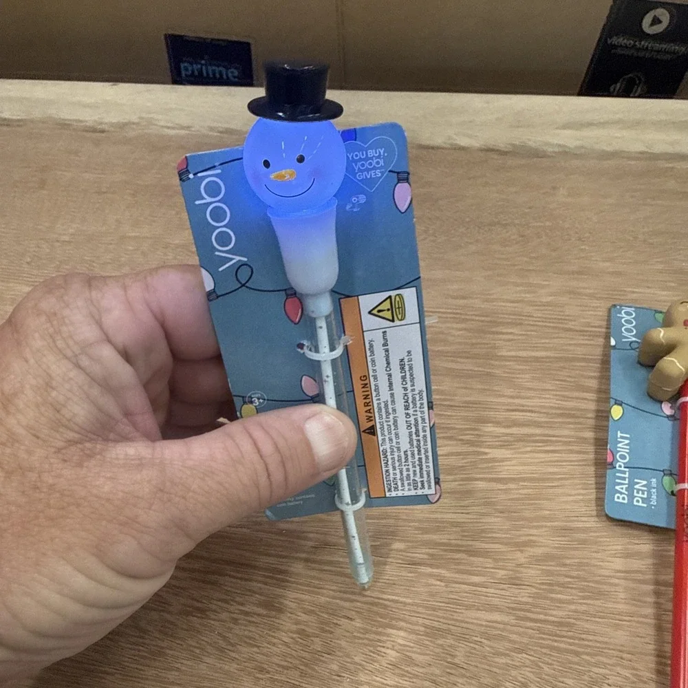 Christmas Holiday Pens Light Up Win In Use LED Light